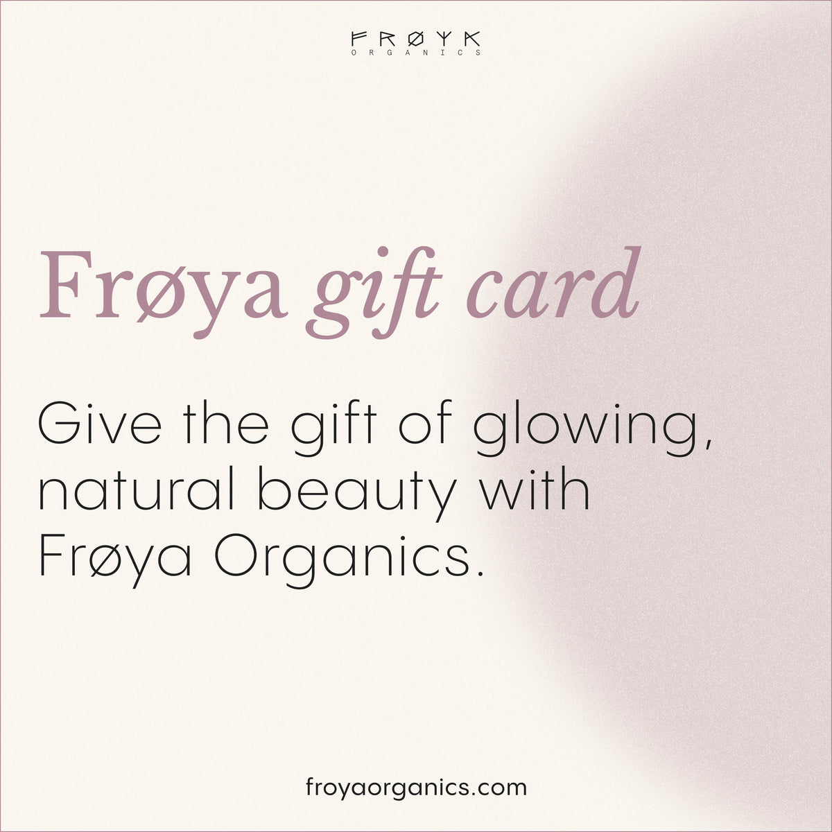 Frøya gift card